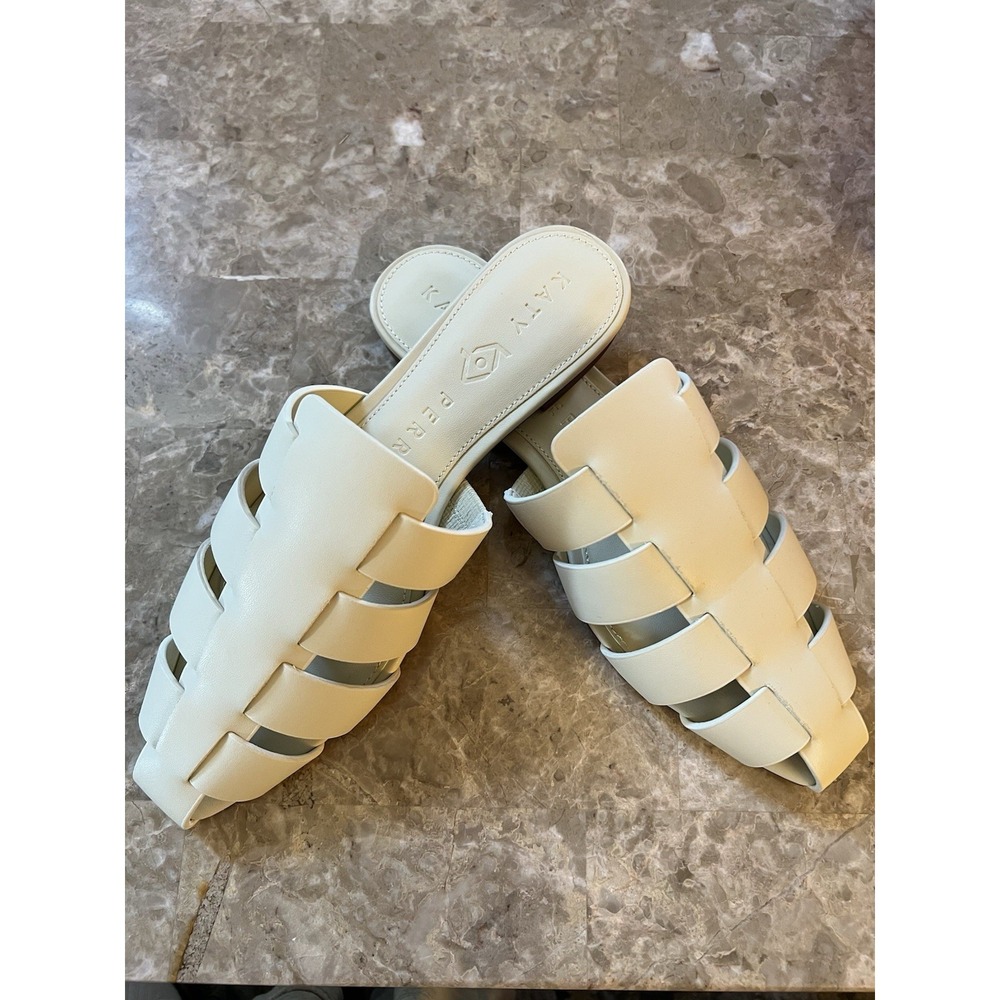 Katy Perry Fisherman Mule Chalk Size 8.5 Women's Slides Sandals Shoes Summer NEW - Picture 5 of 7